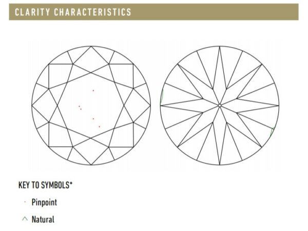 GIA Clarity section for VVS2 diamond