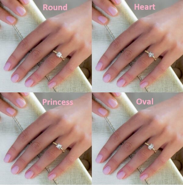 How Big is 1 Carat Diamond? Diamonds Actual Size on Hands