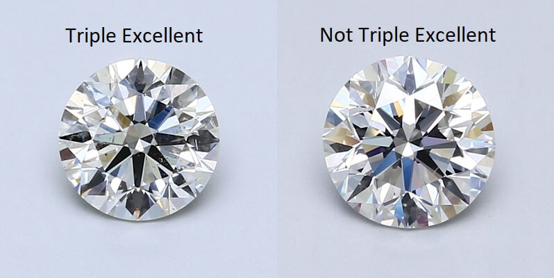 Triple and not Triple Excellent diamonds