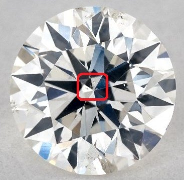 James Allen Diamond with inclusion in center