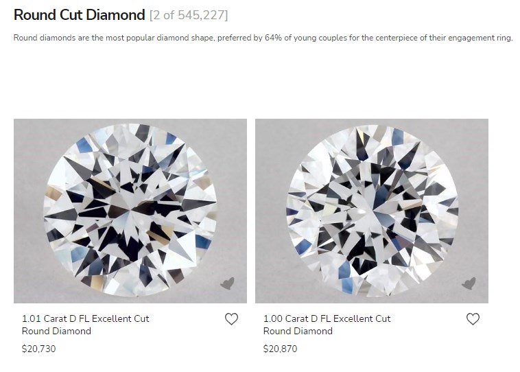 1.5 carat flawless diamond price