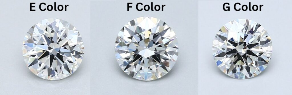 E vs F vs G color 1 Carat Diamond BN