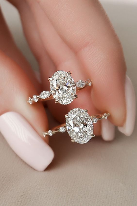 two-oval-cut-engagement-rings-pinterest