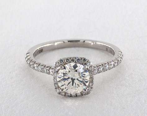 Halo ring 1 carat