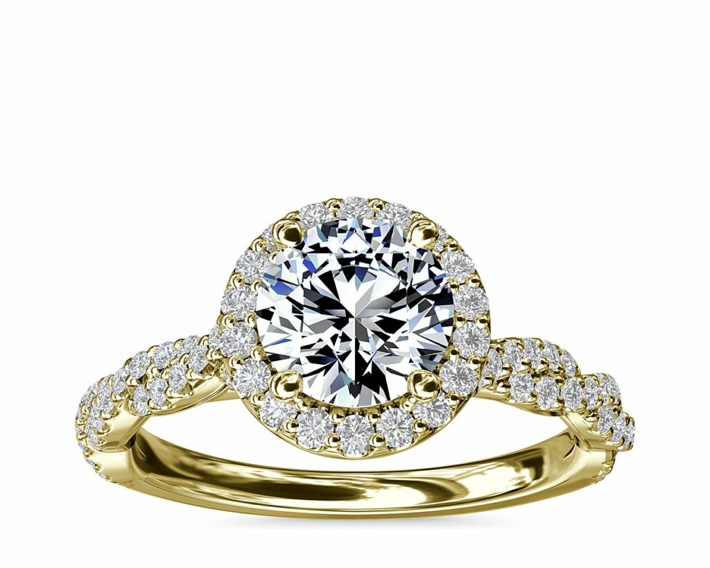 Twisted Band Ring Engagement Ring Styles and Settings Types