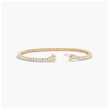 14K Yellow Gold Lab-Grown Diamond Tennis Bracelet