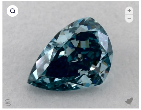 Fancy Vivid Blue - Pear Diamond