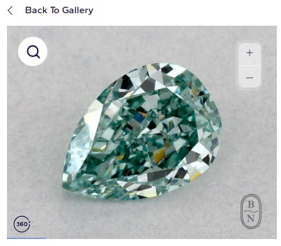 Fancy Vivid Green - Carat Pear Diamond