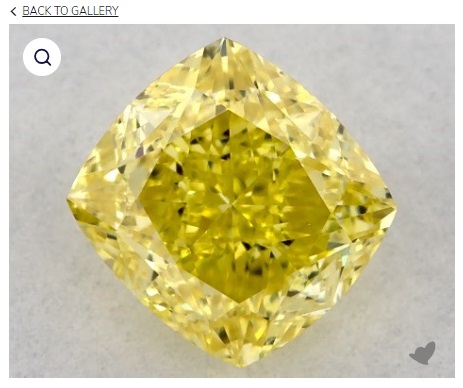 Fancy Vivid Yellow - Cushion Modified Diamond