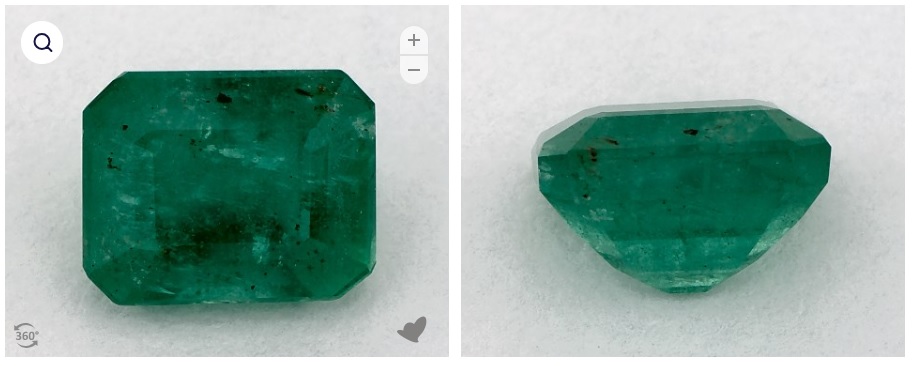 Non-Traditional Engagement Rings - Emerald Natural Green Emerald