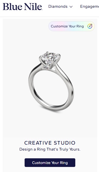 Blue Nile - customize your ring